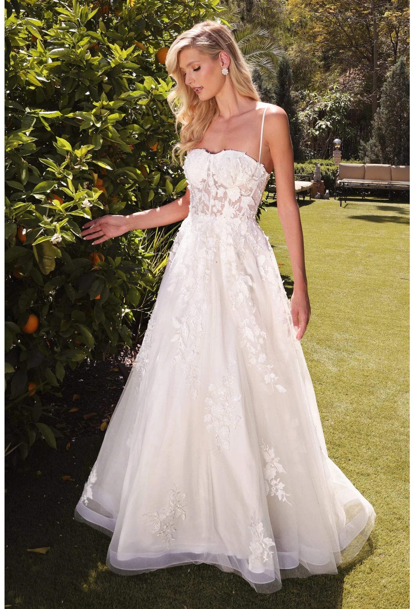 Vestido nupcial de cadena de cuerdas TY15 de Ladivine