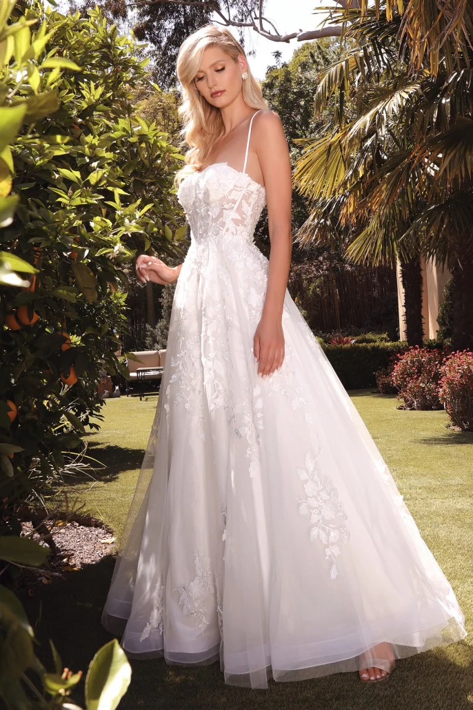 Vestido nupcial de cadena de cuerdas TY15 de Ladivine - Imagen 2