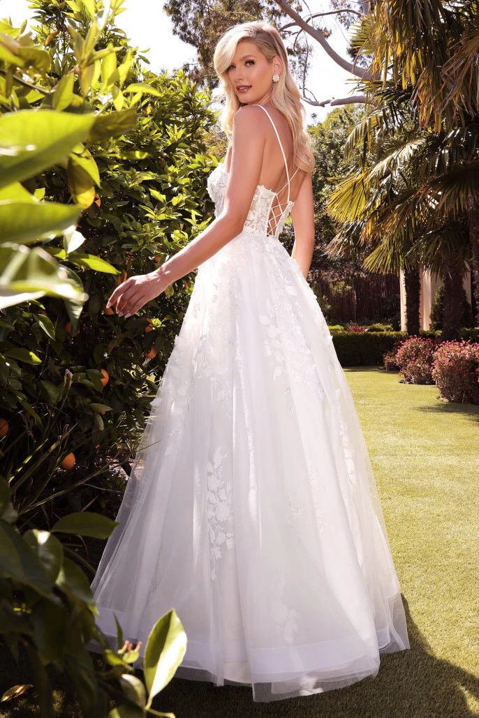 Vestido nupcial de cadena de cuerdas TY15 de Ladivine - Imagen 3